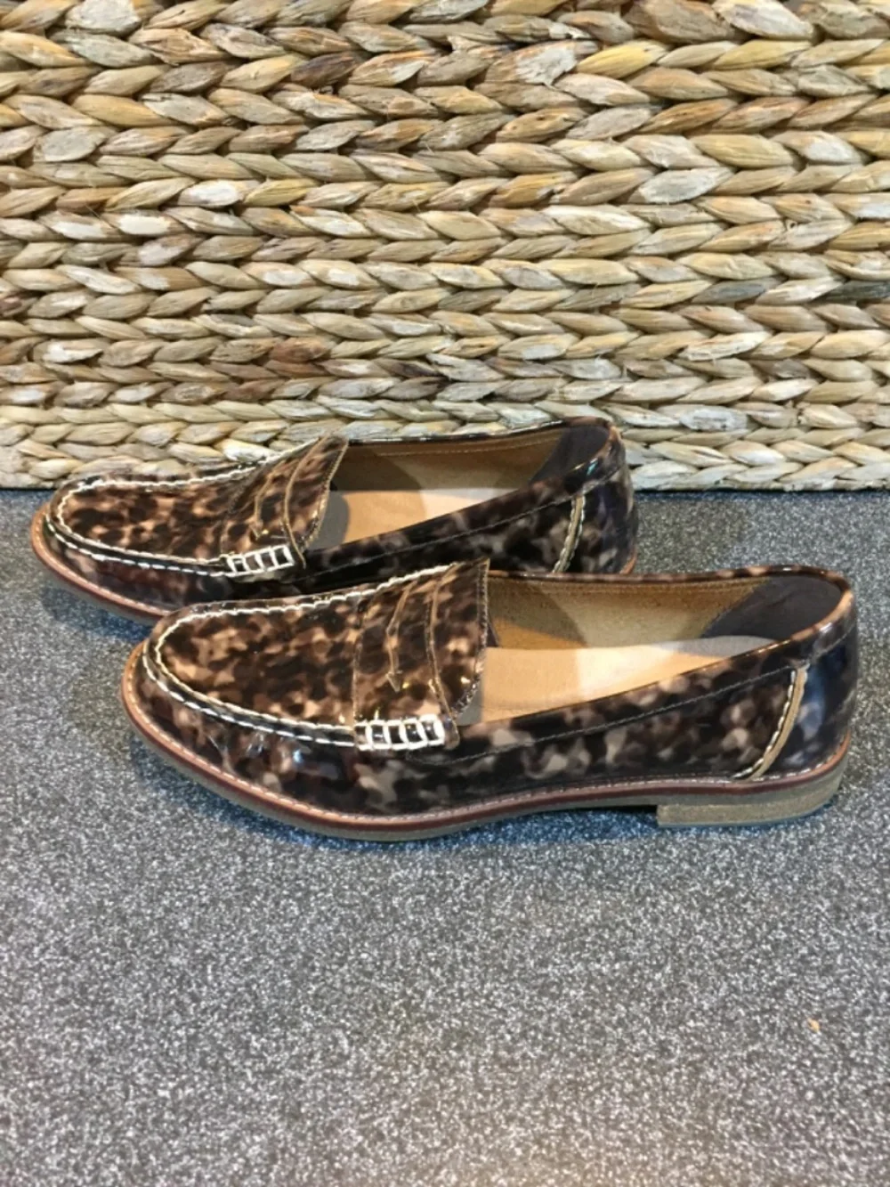 Sperry Women’s Patent Tortoiseshell Penny Loafers - Brown